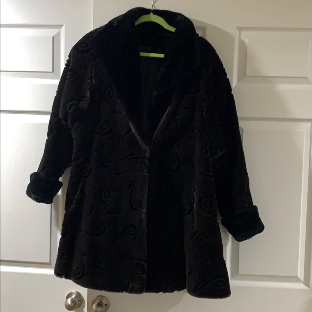Charles Klein Faux Fur Jacket